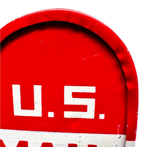 Tin Mail Box Letters & Packages US Mail Still Piggy Bank Made In Japan. Vintage - Picture 10 of 14